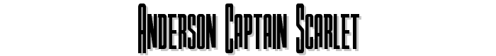 Anderson Captain Scarlet font